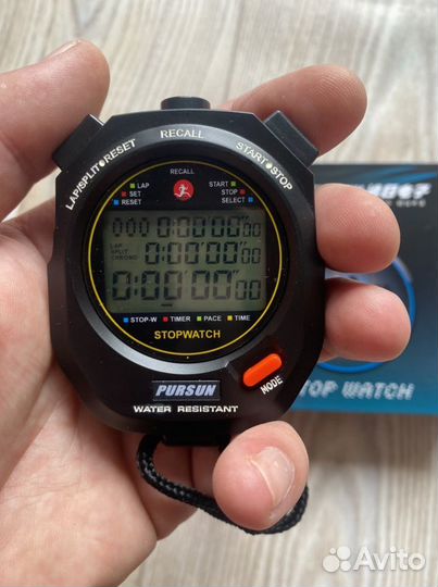 Секундомер 100 кругов память