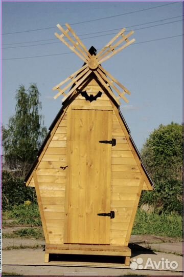 Дачный туалет с лебедем гчх 934
