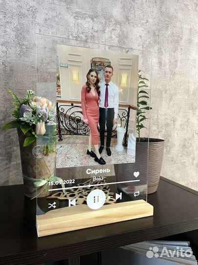 Трек пластинка с живым фото