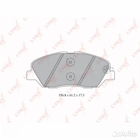 Lynxauto BD-3615 Колодки тормозные дисковые перед