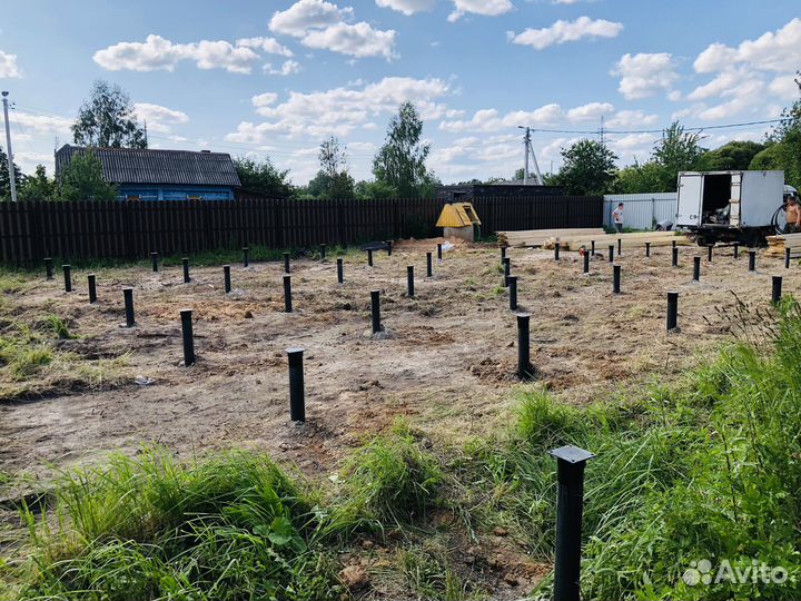 Винтовые сваи под ключ установка