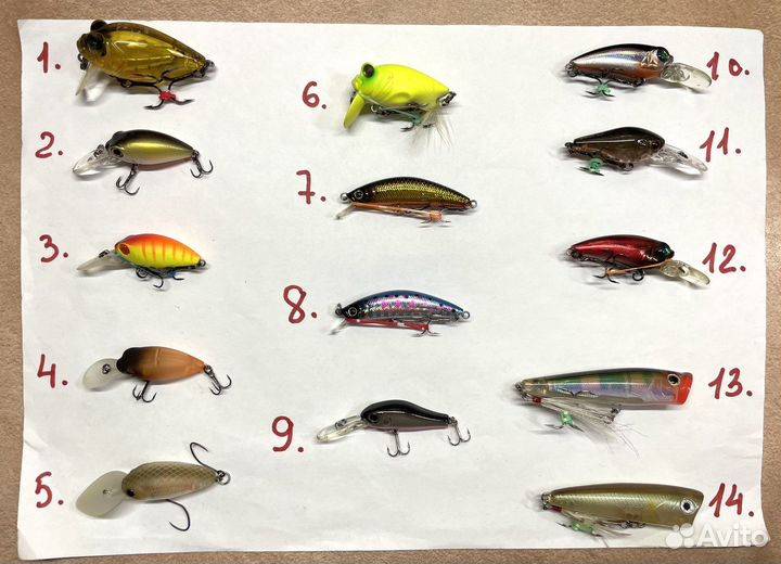 Воблеры Yo-zuri,Pontoon21, ZipBaits и др