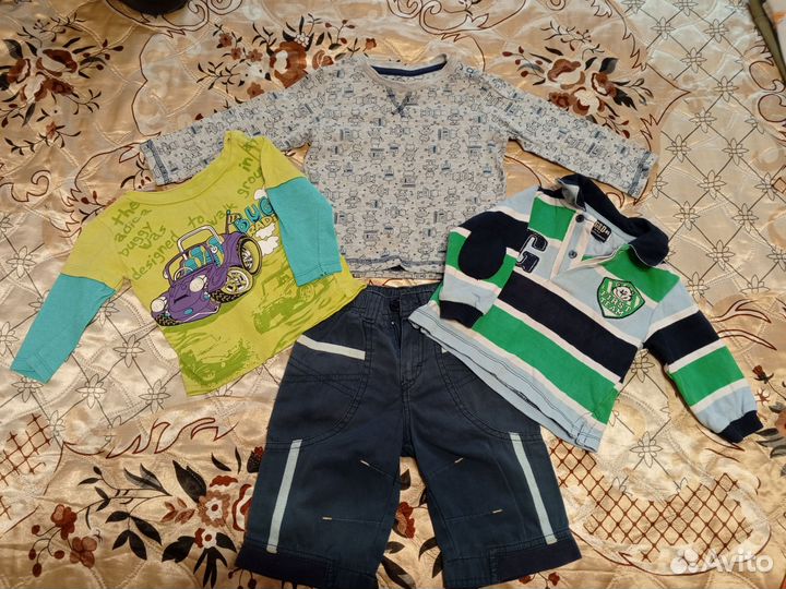 Вещи пакетом на мальчика 74 80