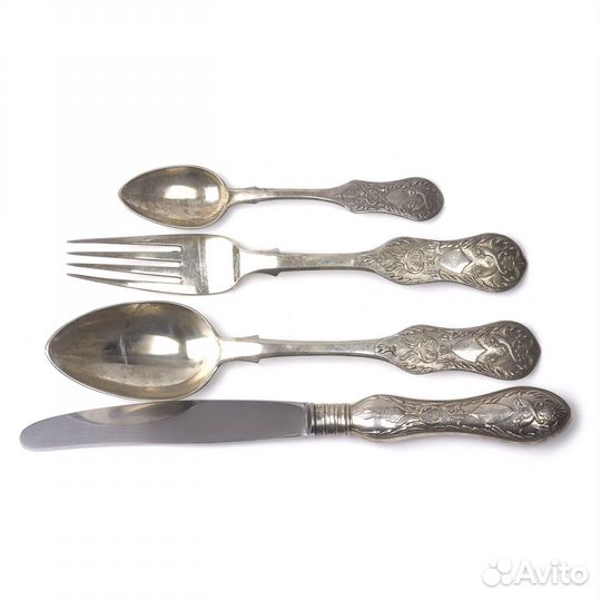 Набор столового серебра 