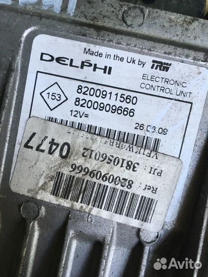 Эбу Renault Kangoo 1.5dci K9K