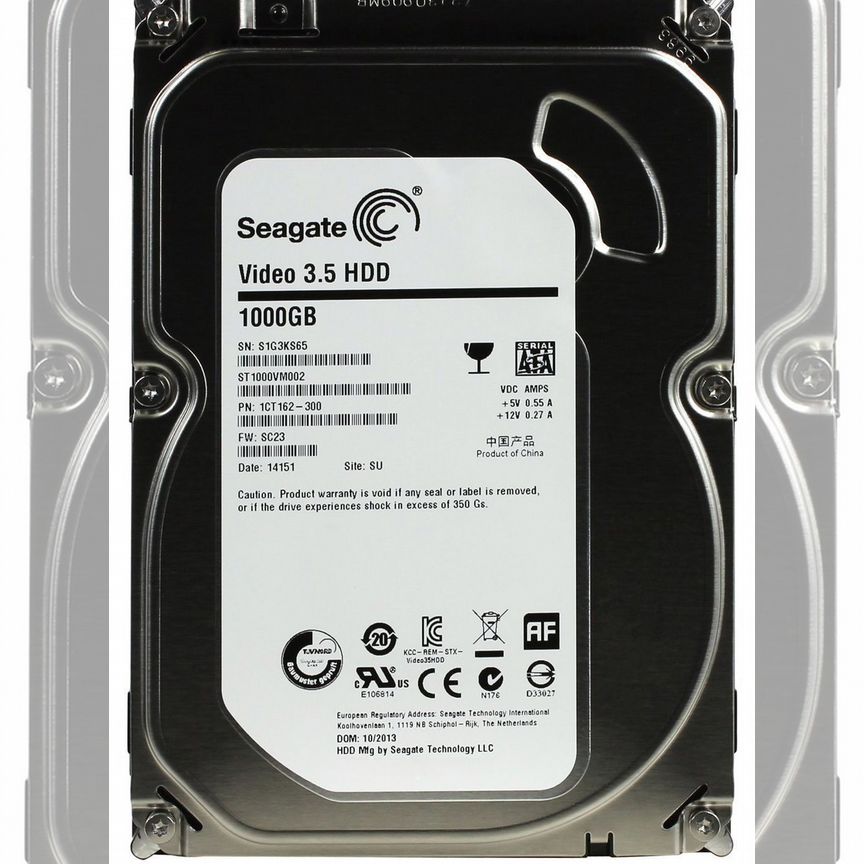 [ST1000VM002] Жесткий Диск Seagate 1tb Sata3 3.5 St1000vm002