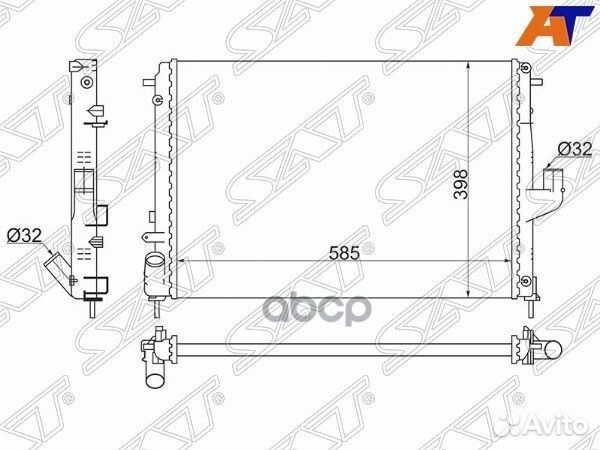 Радиатор Nissan Almera 12-19 / Terrano 14-22