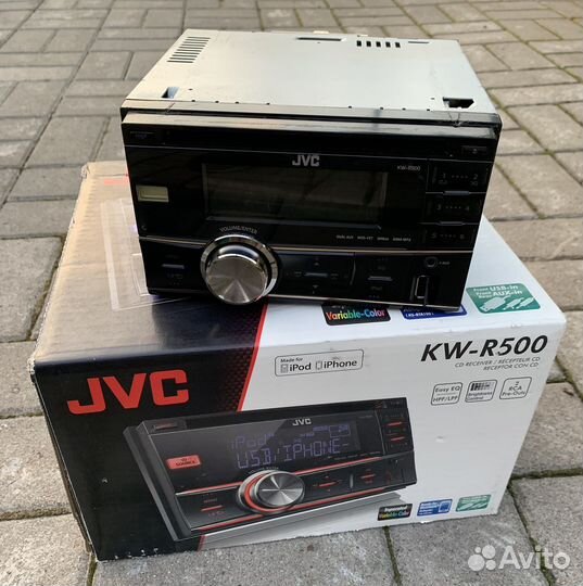 Магнитола 2 din JVC KW-R500