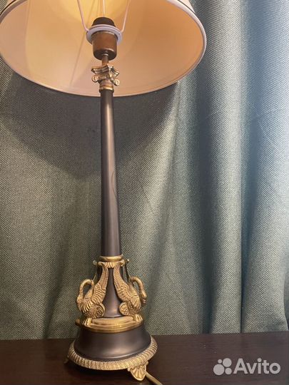 Лампа настольная латунь