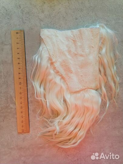 Волосы для кукол на шкурках ангорской козы