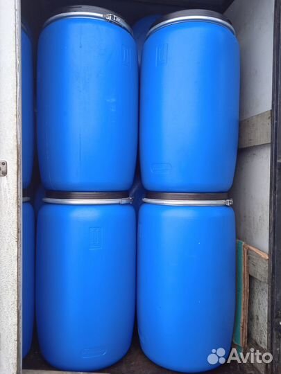 Бочка пластиковая пищевая б/у 127 л, 200 л