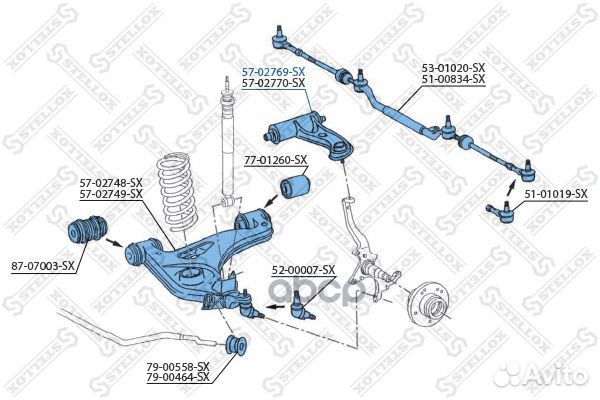 Рычаг верхний левый MB W202/C208/W210 all 93-0