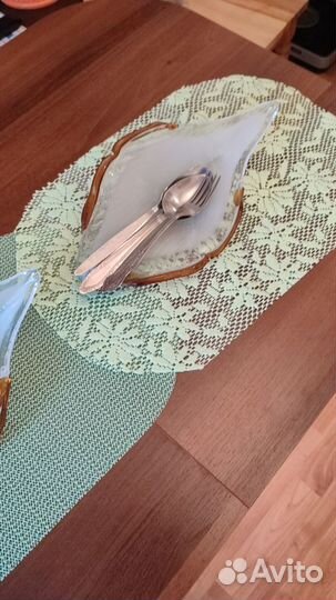 Декор стеклянные листики