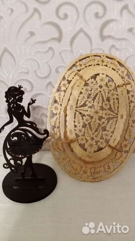 Деревянные салфетница и блюдо