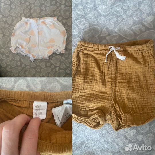 Фирменные летние вещи на девочку 68-74