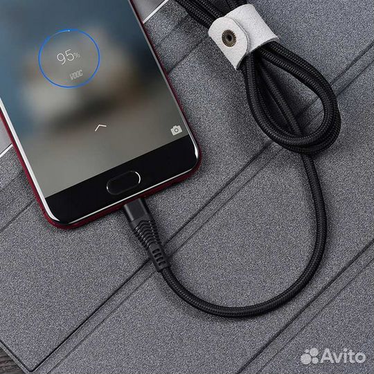 Кабель hoco U53 microusb 4A 1,2m (Black)