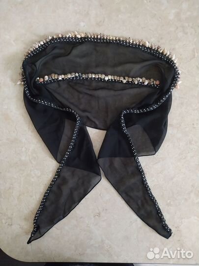 Шарфы мохеровый, акриловый,Италия. ажурный