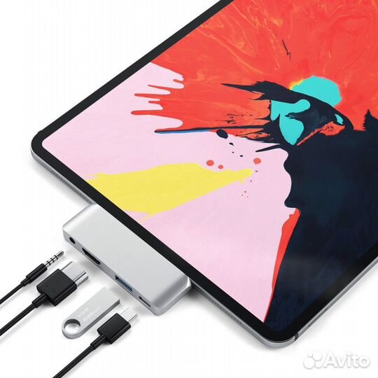Адаптер Type-C на USB 3.0, hdmi, Audio 3.5 Type-C