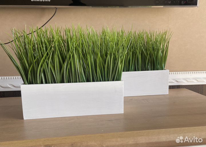 Искусственная трава в ящике