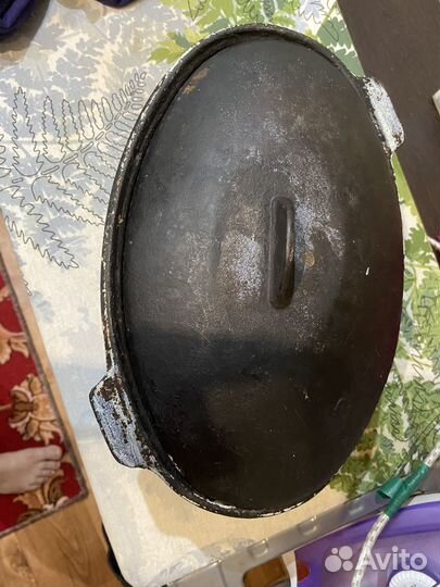 Чугунная утятница СССР