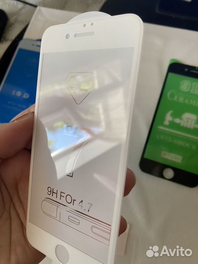 Защитное стекло 10 D iPhone 7/8 ; new SE