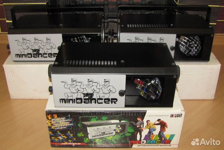 Светомузыка IML Minidancer 3шт Полицвет Gobo Miс