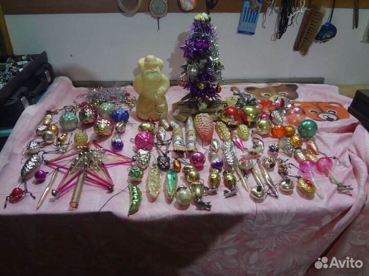 Ёлочные игрушки времён СССР