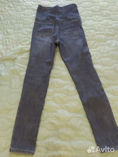 Зимние теплые джинсы для беременных р-р 42