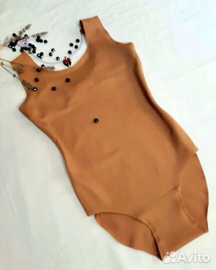 Боди из утягивающего бифлекса под купальник длях/г