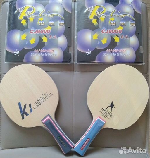 Накладки и основания. Настольный теннис