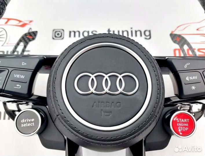 Руль Audi RS карбон подушка Ауди Q7 4M RSQ7 2015+