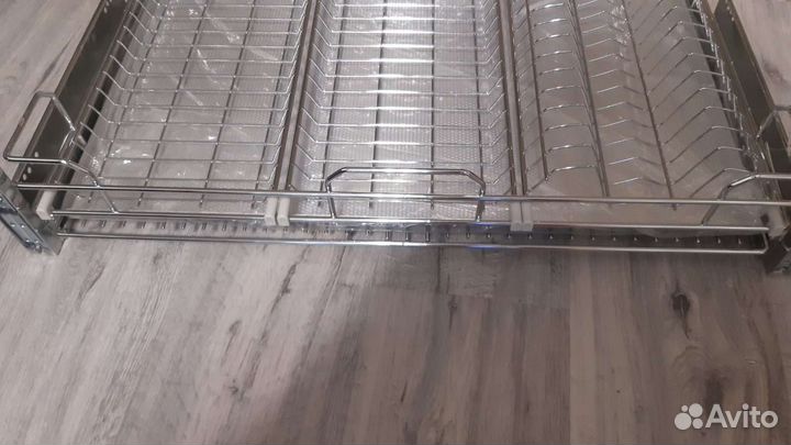 Сушка для посуды в нижнюю базу800мм хром. Новая