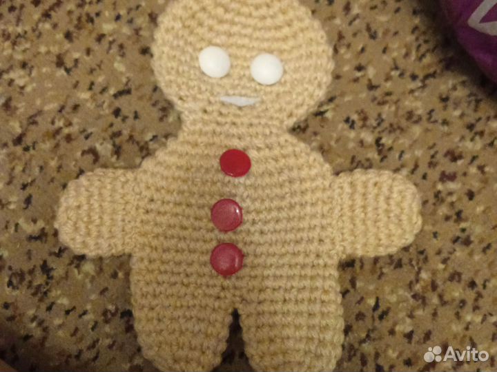 Вязаная печенька, новый год