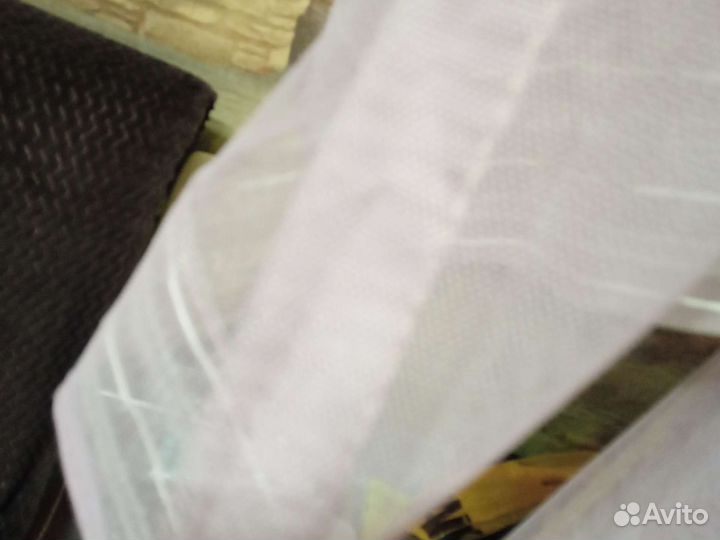 Тюль 5 м(ширина) х 3,05 м(высота) нежно сиреневая