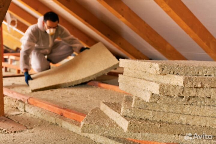 Звуко-теплоизоляция по грунту из каменной ваты