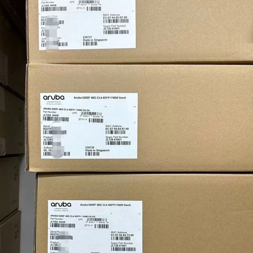[JL728A] Коммутатор Aruba (6200f 48g Cl4 4sfp+740w) Jl728a