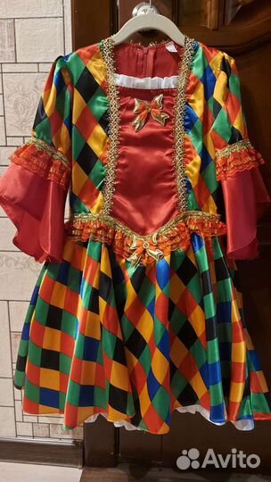 Карнавальный костюм для девочки Коломбина