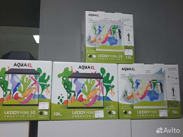 Аквариум Aquael прямоугольный 105л, свет LED 16 Вт