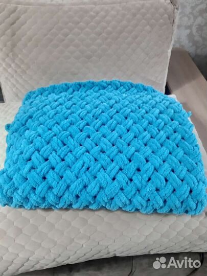 Плед детский вязаный ручная работа