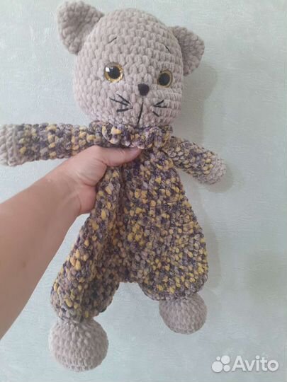 Котик плюшевая игрушка