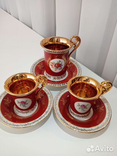 Кофейная пара ГДР фарфор