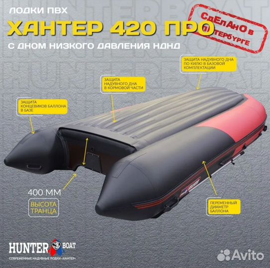 Hunter boat 420 PRO- нднд