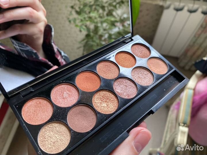 Палетка теней Sleek оранжевые, теплые оттенки