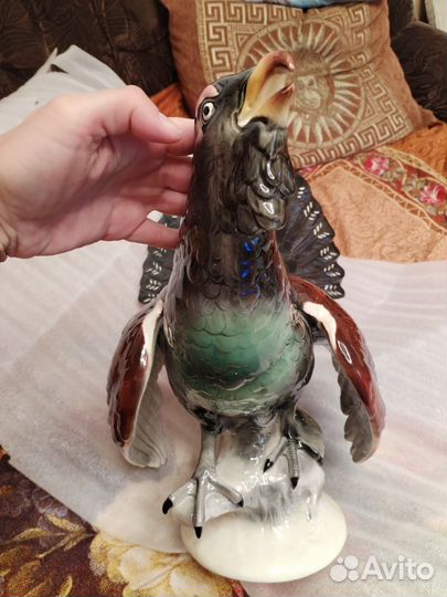 Глухарь/тетерев Конаково статуэтка фарфоровая