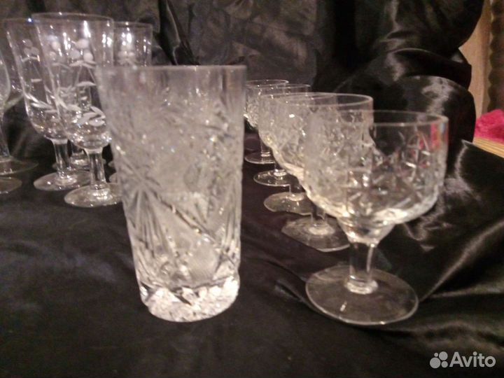Фужеры, стаканы, рюмки и т.д