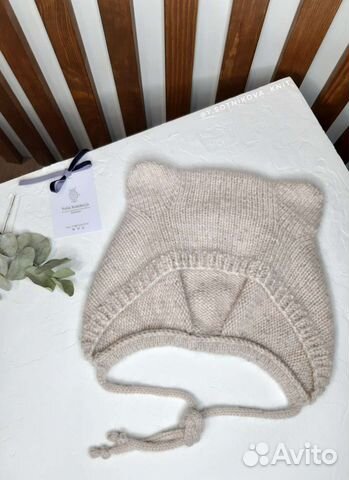 Шапка чепчик с ушками