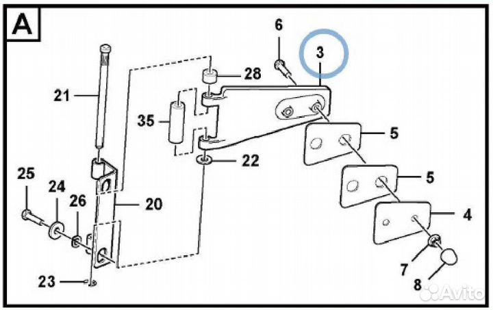 Петли двери 15107822 Volvo BL