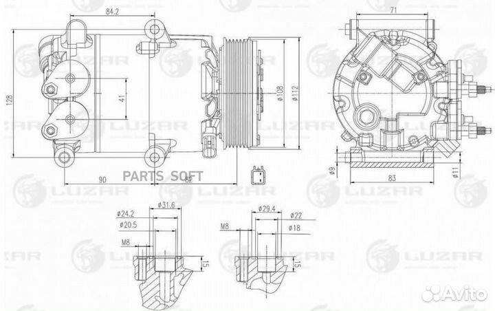 Luzar lcac 1010 Компрессор кондиционера