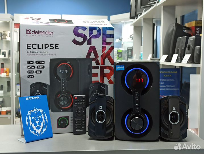 Колонки Defender с блютуз новые