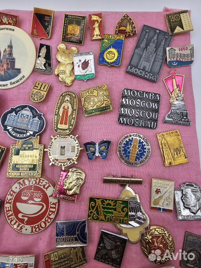 Значки СССР 100 шт (+ штук 8 в довес)